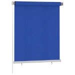 Tenda a Rullo per Esterni 120x140 cm Blu HDPE