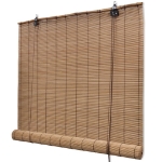 Tende a Rullo in Bambù 2 pz Marroni 120x220 cm