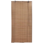 Tenda Avvolgibile in Bambù 80x220 cm Marrone
