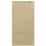 Tenda Avvolgibile in Bambù 80x220 cm Naturale