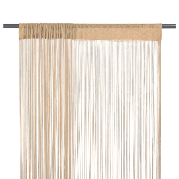 2 Pz Tende a Fili 140x250 cm Beige