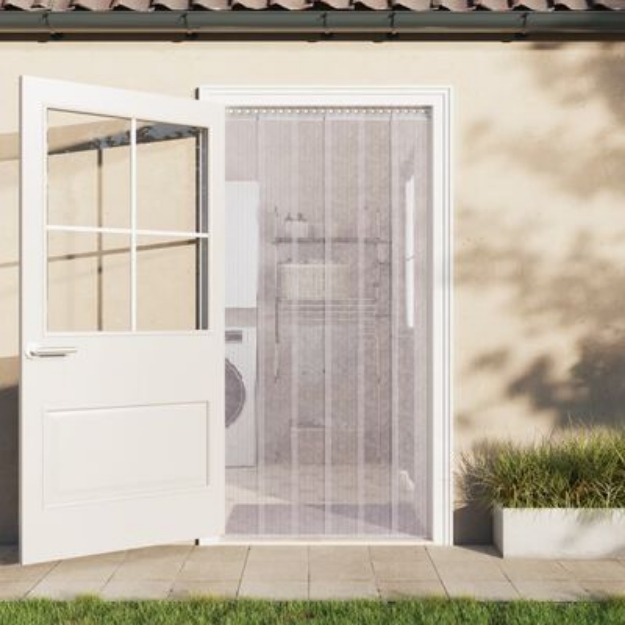 Tenda per Porte Trasparente 300 mm x 2,6 mm 10 m in PVC