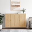 Armadietti a Parete 2 pz Rovere Sonoma in Legno Multistrato