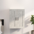 Armadietto Pensile a Parete Grigio Cemento 69,5x32,5x90 cm
