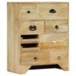 Cassettiera 60x30x75 cm in Legno Massello di Mango
