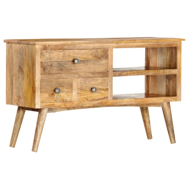 Credenza 102x35x61 cm in Legno Massello di Mango