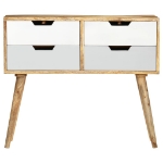 Credenza 85x40x71 cm in Legno Massello di Mango