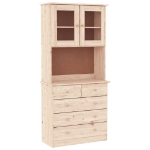 Credenza ALTA 77x35x165 cm in Legno Massello di Pino