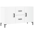 Credenza Bianca 100x36x60 cm in Legno Multistrato