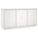 Credenza Bianca 111x34x60 cm in Legno Massello di Pino