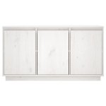 Credenza Bianca 111x34x60 cm in Legno Massello di Pino