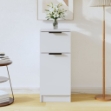 Credenza Bianca 30x30x70 cm in Legno Multistrato