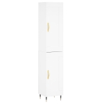 Credenza Bianca 34,5x34x180 cm in Legno Multistrato