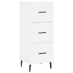 Credenza Bianca 34,5x34x90 cm in Legno Multistrato