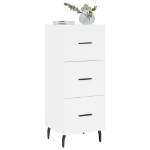Credenza Bianca 34,5x34x90 cm in Legno Multistrato