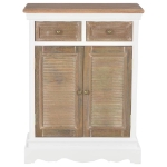 Credenza Bianca 60x30x80 cm in Legno Massello