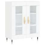 Credenza Bianca 69,5x34x90 cm in Legno Multistrato