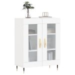 Credenza Bianca 69,5x34x90 cm in Legno Multistrato