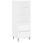 Credenza Bianco 40x36x110 cm in Legno Multistrato
