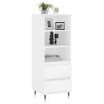 Credenza Bianco 40x36x110 cm in Legno Multistrato