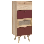 Credenza con Cassetti 40x30x95 cm in Legno Multistrato