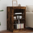 Credenza con Luci LED Rovere Fumo 41x37x67 cm