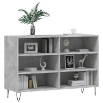 Credenza Grigio Cemento 103,5x35x70 cm in Legno Multistrato