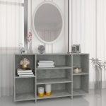 Credenza Grigio Cemento 120x30x75 cm in Truciolato