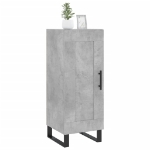 Credenza Grigio Cemento 34,5x34x90 cm in Legno Multistrato
