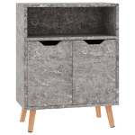 Credenza Grigio Cemento 60x30x72 cm in Legno Multistrato