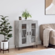 Credenza Grigio Cemento 69,5x34x90 cm in Legno Multistrato