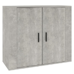 Credenza Grigio Cemento 80x33x70 cm in Legno Multistrato