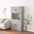 Credenza Grigio Cemento in Legno Multistrato