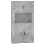 Credenza Grigio Cemento in Legno Multistrato