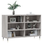 Credenza Grigio Sonoma 103,5x35x70 cm in Legno Ingegnerizzato