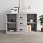 Credenza Grigio Sonoma 104,5x35,5x67,5 cm in Legno Multistrato