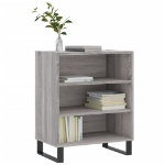 Credenza Grigio Sonoma 57x35x70 cm in Legno Multistrato