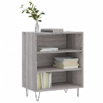 Credenza Grigio Sonoma 57x35x70 cm in Legno Multistrato