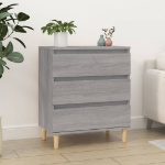 Credenza Grigio Sonoma 60x35x70 cm in Legno Multistrato