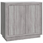 Credenza Grigio Sonoma 80x34x75 cm in Legno Multistrato