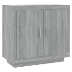 Credenza Grigio Sonoma 80x40x75 cm in Legno Multistrato