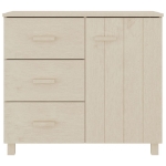 Credenza HAMAR Miele 90x40x80 cm in Legno Massello di Pino