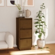 Credenza Marrone Miele 32x34x75 cm in Legno Massello di Pino
