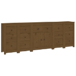 Credenza Miele 230x35x80 cm in Legno Massello di Pino