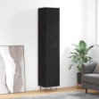 Credenza Nera 34,5x34x180 cm in Legno Multistrato