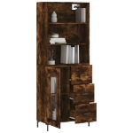 Credenza Rovere Fumo  69,5x34x180 cm in Legno Multistrato