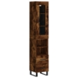 Credenza Rovere Fumo 34,5x34x180 cm in Legno Multistrato