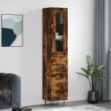 Credenza Rovere Fumo 34,5x34x180 cm in Legno Multistrato