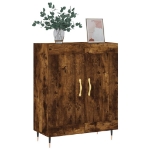 Credenza Rovere Fumo 69,5x34x90 cm in Legno Multistrato