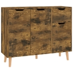 Credenza Rovere Fumo 90x30x72 cm in Legno Multistrato